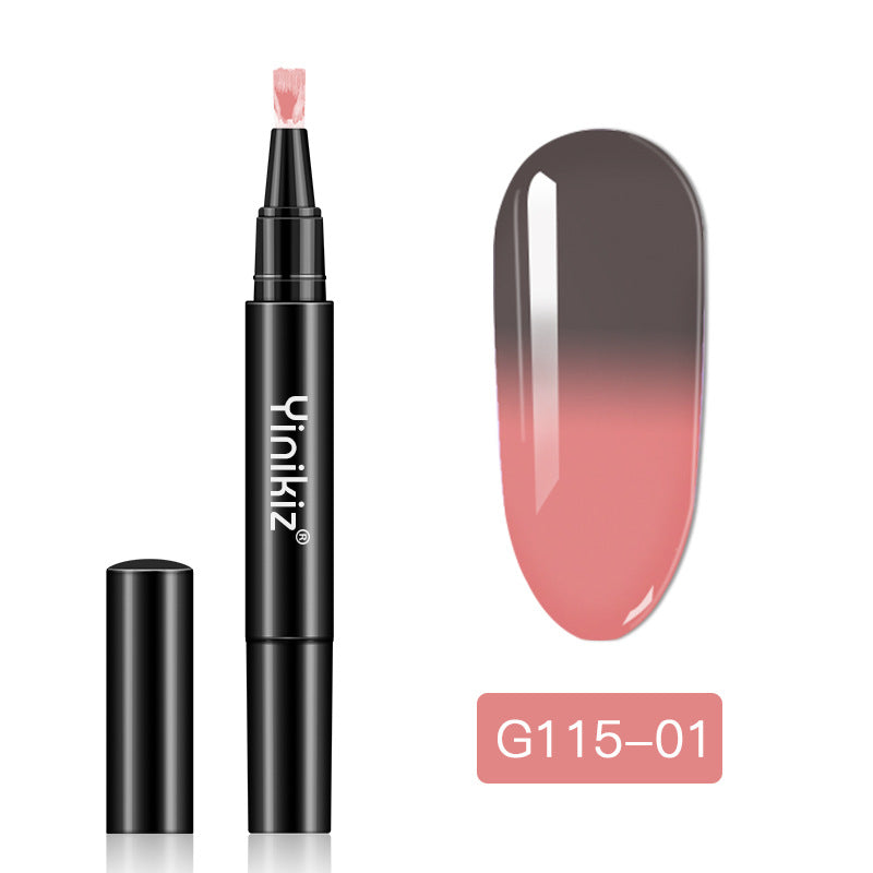 Yinikiz® Temperaturverändernder Nagellack-Gelstift – Drehen zum Freigeben des Klebers