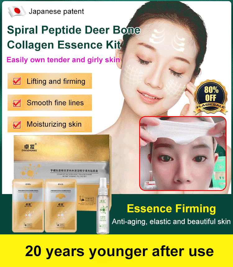 [🍃20 Jahre jünger nach der Anwendung🌱] Spiral Peptide 🦌Deer Bone Collagen Essence Kit