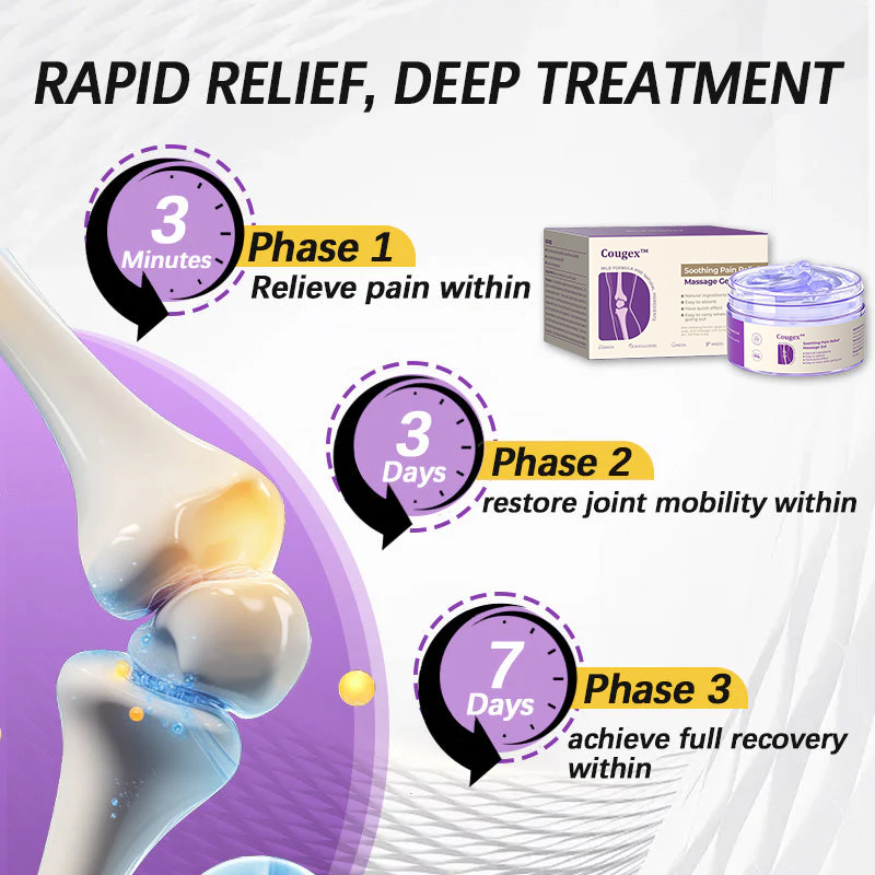 👩‍⚕️Cougex™ Turmeric & Emu Oil Arthritis Soothing Pain Relief Massage Gel 👨‍⚕️Australian Osteopathic Association （AOA）Approved