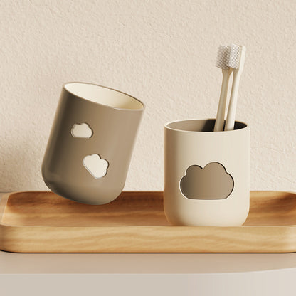 Cloud-shaped mouthwash cup, two-tone cloud-shaped wash cup, household toothbrush cup, cute wash cup for dormitories and students.