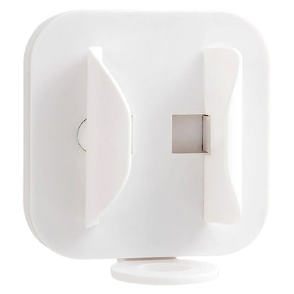 Wall-mounted gravity-sensor electric toothbrush holder, no drilling required, multi-functional toothpaste and comb holder for bathroom use.