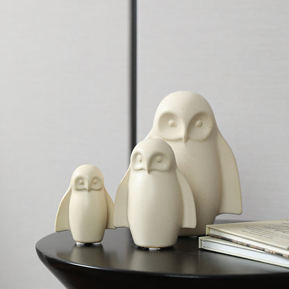 Creative American Modern Ceramic Owl Desktop Ornament Home Decor